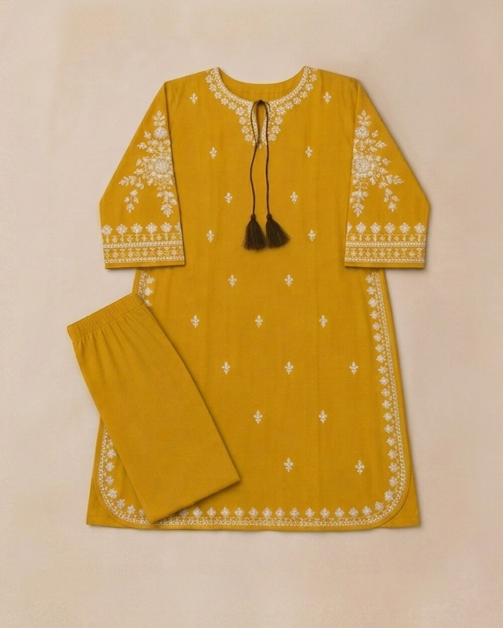 3 PC Lown embroided ready to wear (2) 3PC Lawn-Embroidered - Image 1