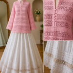 Beautiful 3-piece Kharoshia shirt with a stylish skirt