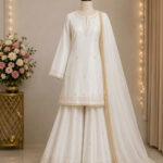 Embroidered 3-Piece Silk Suit