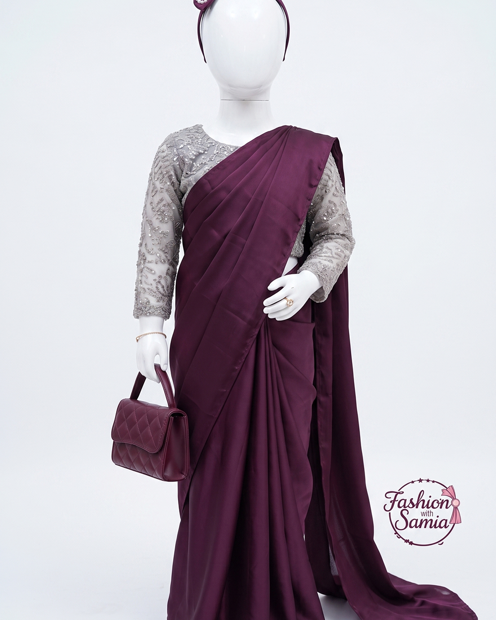 Kidss sari 1 year to 6 year 5000 Kids Saree – 1 to 6 Years - Image 1