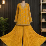 3-piece outfit with a stylish sharara and dupatta