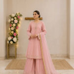 Embroidered 3-Piece Silk Suit