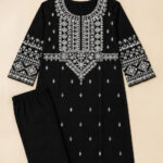 2PC Embroidered