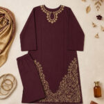 2 PC Embroidered