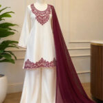 Embroidered Silk Shirt – 3-Piece