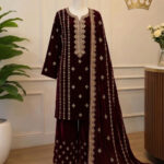 Full Embroidered 3-Piece Suit
