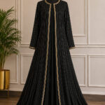 Gaon-Style Maxi with Embroidered Lace