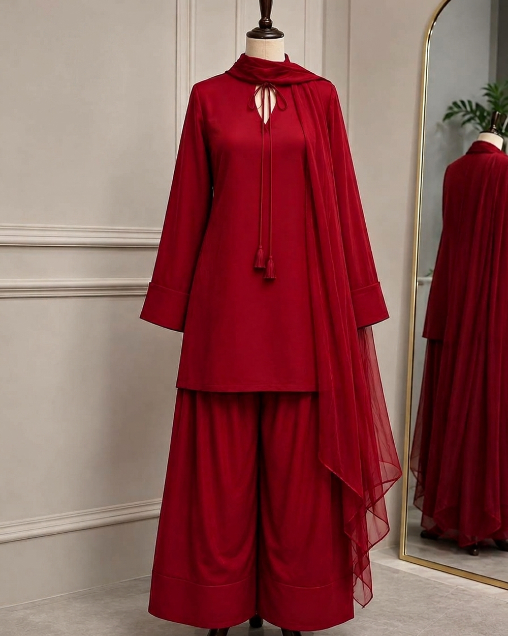 simple rasgmi 3PC 5999 PKR Simple Silk 3-Piece Suit - Image 1