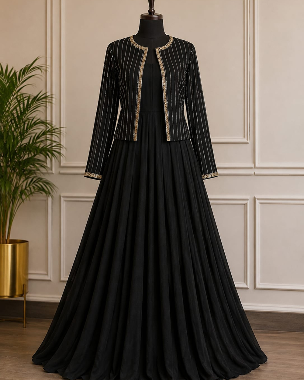 velvat Mcsi 2 PC 8000 PKr Velvet Maxi with Jacket - Image 1